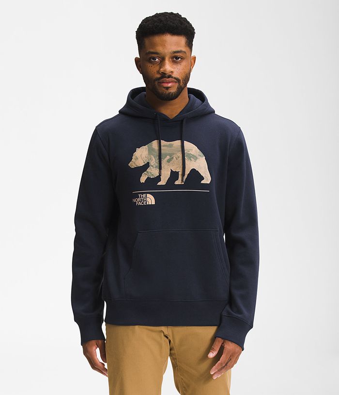 The North Face Mens Hoodie Bearscape Pullover 610MGOFTJ - Navy